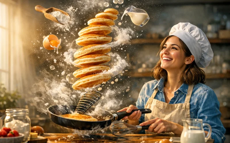 Fazer Panqueca Perfeita: O Segredo da Massa Aerada