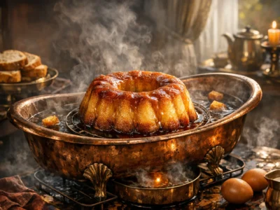 Pudim de Pão Perfeito: Segredo da Calda e Banho Maria