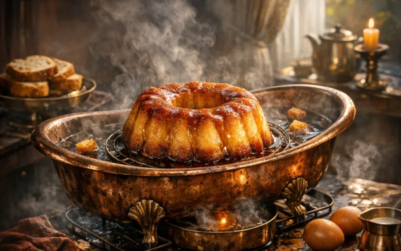 Pudim de Pão Perfeito: Segredo da Calda e Banho Maria