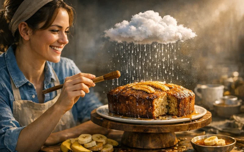 Se Faz Bolo de Banana Perfeito: O Segredo da Umidade