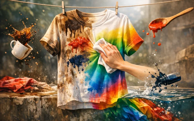 Tirar Mancha de Roupa Colorida Sem Desbotar: O Guia Definitivo 2026