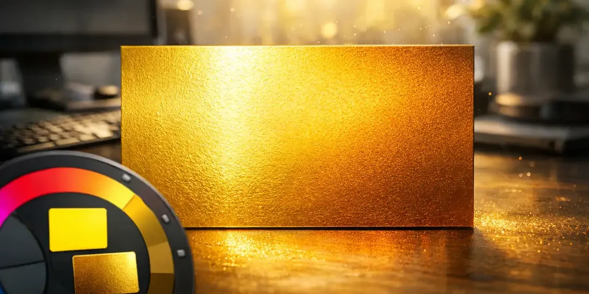 Cor dourada no Canva: como usar códigos, criar efeito metalizado e aplicar em textos e artes